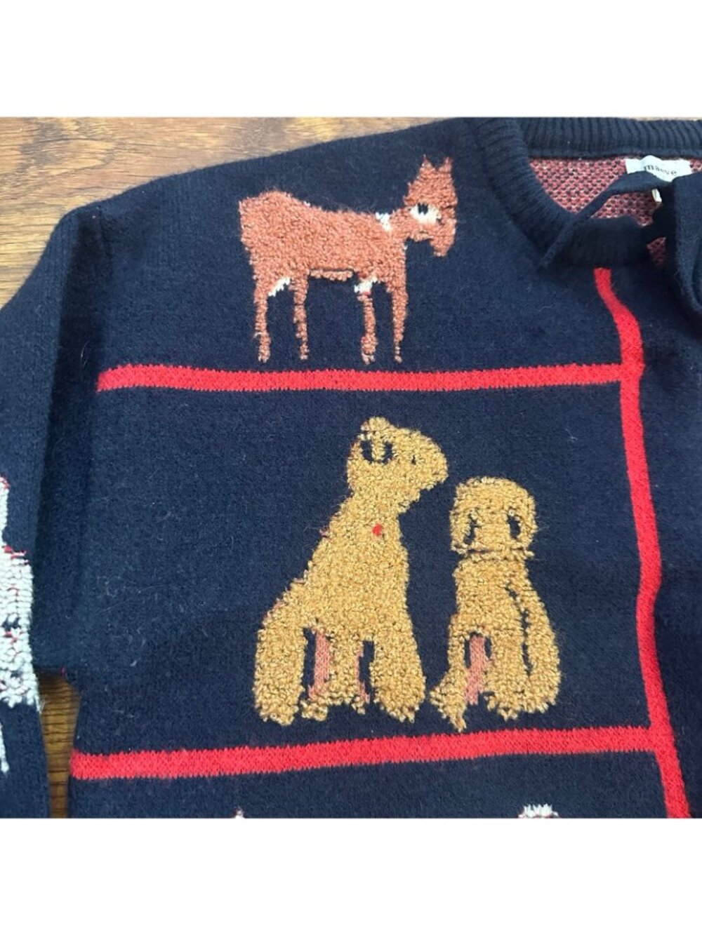 Anthropologie Maeve Dogs Tie-Front Cardigan Sweater - Picture 7 of 10